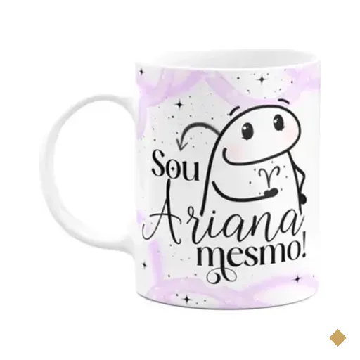 Caneca Flork Signos Áries - Sou Ariana Mesmo
