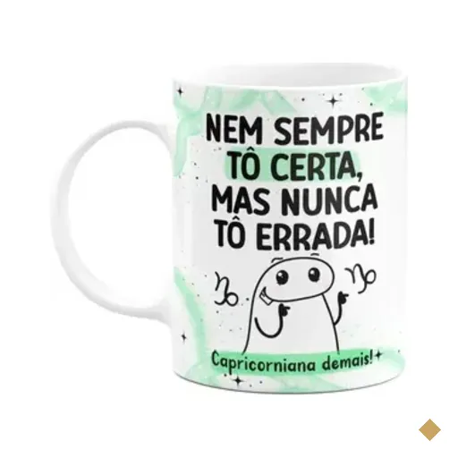 Caneca Flork Signos Capricórnio - Capricorniana Demais!