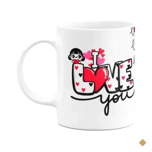 Caneca Namorados - I Love You - Love Love Love