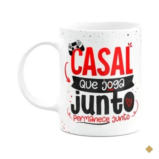 Caneca Namorados Gamer - Casal Que Joga Junto