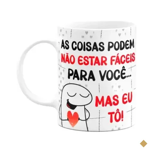 Caneca Florkito Namorados - Pra Você Estou Fácil