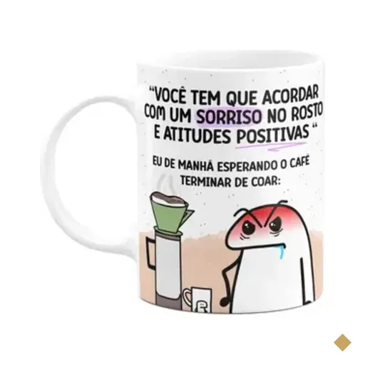 Caneca Flork - Um Sorriso No Rosto E Atitudes Positivas