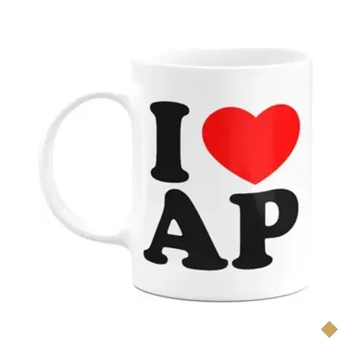 Caneca I Love Ap - Amapá - 325ml - Branca
