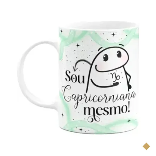 Caneca Flork Signos Capricórnio - Sou Capricorniana Mesmo