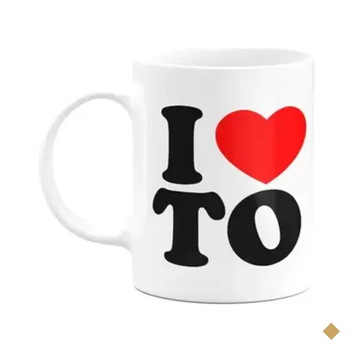 Caneca I Love To - Tocantins - 325ml - Branca