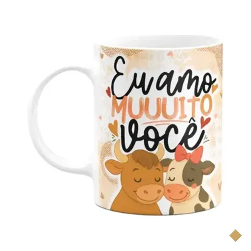 Caneca Namorados - Eu Amo Muuuito Você! 325ml