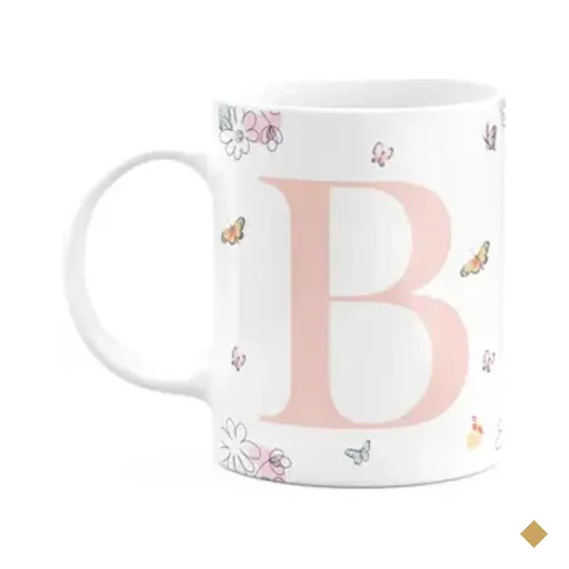 Caneca Especial Mulheres - Inicial Do Nome Letra B