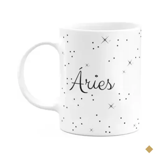 Caneca Signos Minimalista - Áries - 325ml
