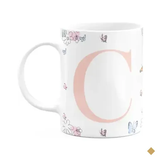 Caneca Especial Mulheres - Inicial Do Nome Letra C