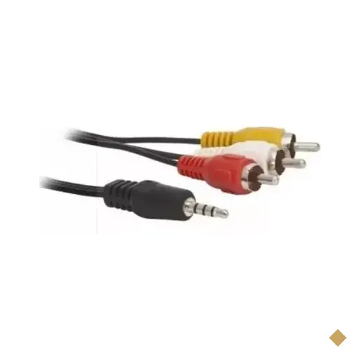 Fortrek Cabo P2 (Macho) X 3RCA 1.2m Preto