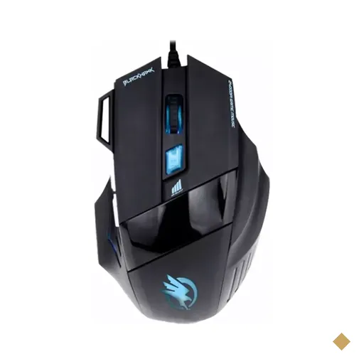 Mouse Fortrek Black Hawk 2400dpi Optico