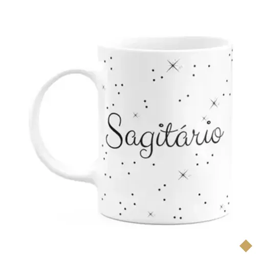 Caneca Signos Minimalista - Sagitário - 325ml