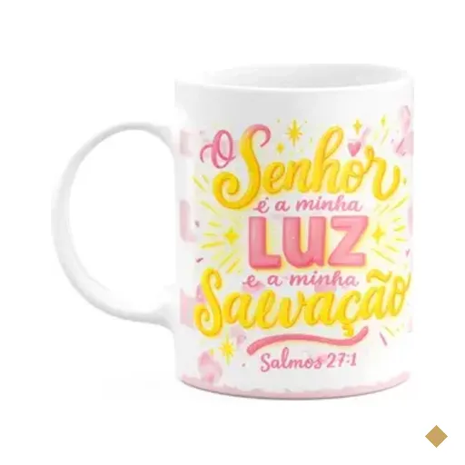 Caneca Religiosa Versículos Bíblicos - Salmos 27:1