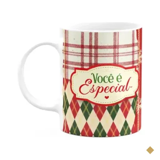 Caneca Natalina - Você É Especial - Branca - 325ml