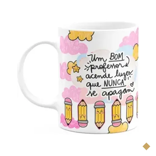 Caneca Professor - Acende Luzes Que Nunca Se Apagam