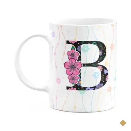 Caneca Today - Com Inicial Do Nome Letra B - 325ml