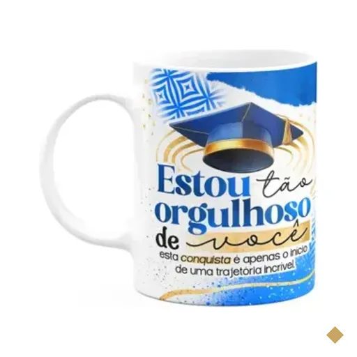 Caneca Formatura G-blue - Estou Tão Orgulhoso De Você