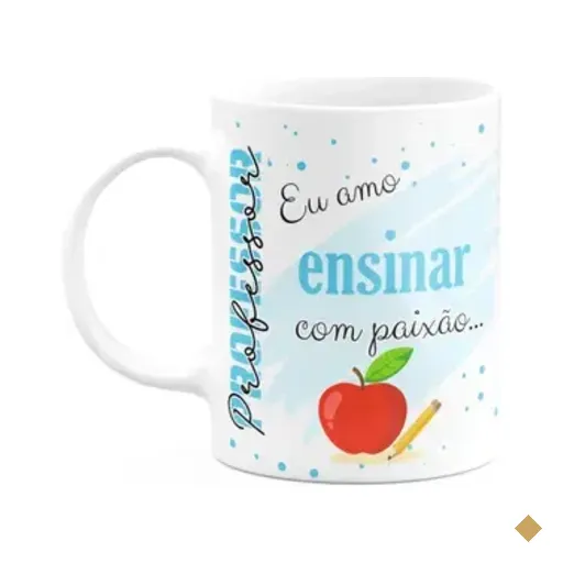 Caneca De Profissões - Sou Professor - 325ml - Branca