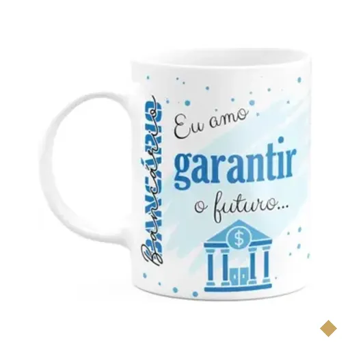 Caneca De Profissões - Sou Bancário - 325ml - Branca