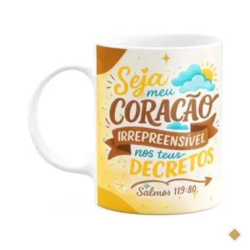 Caneca Religiosa Versículos Bíblicos - Salmos 119:80