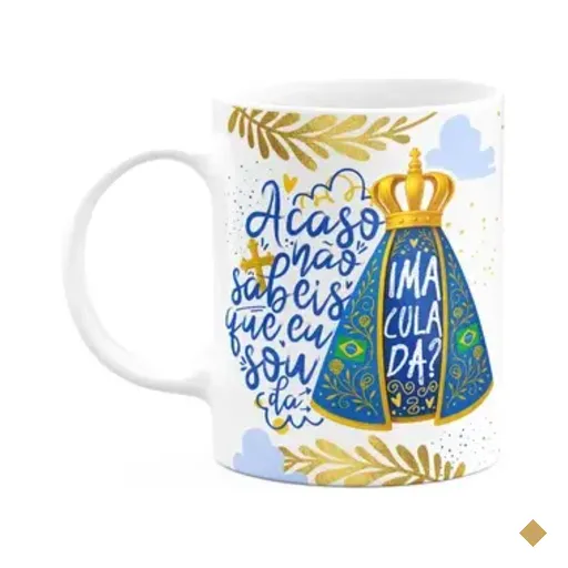 Caneca Religiosa N.s Aparecida - Sou Da Imaculada