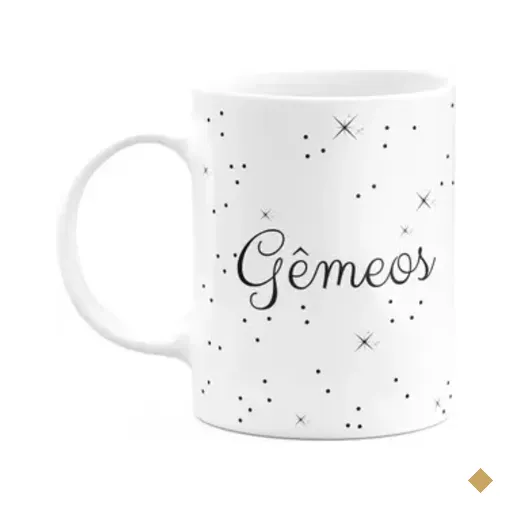 Caneca Signos Minimalista - Gêmeos - 325ml