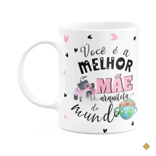 Caneca Mães E Profissões - Melhor Mãe Arquiteta Do Mundo