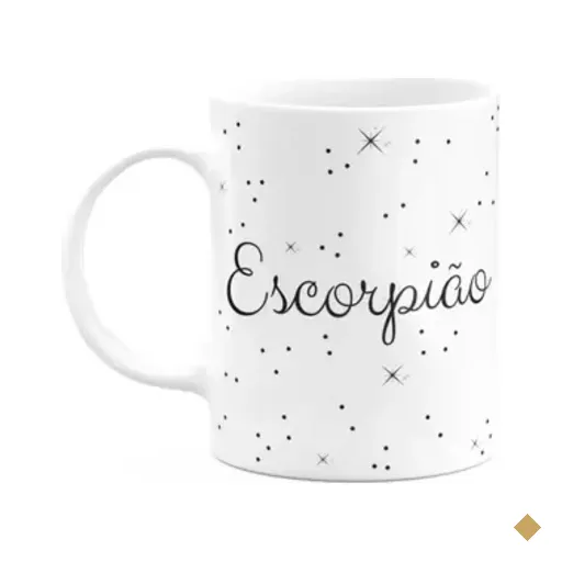 Caneca Signos Minimalista - Escorpião - 325ml