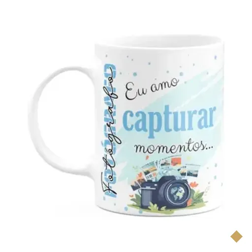 Caneca De Profissões - Sou Fotógrafo - 325ml - Branca