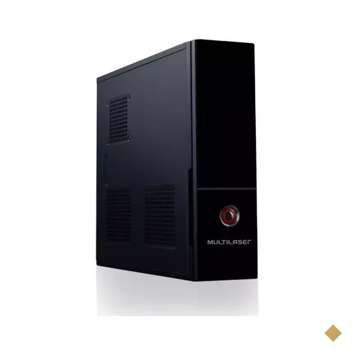 Gabinete Slim Multilaser GA127 com Fonte 200W - Preto