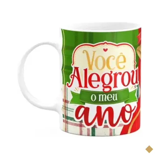 Caneca Natalina - Você Alegrou O Meu Ano - M2 - 325ml