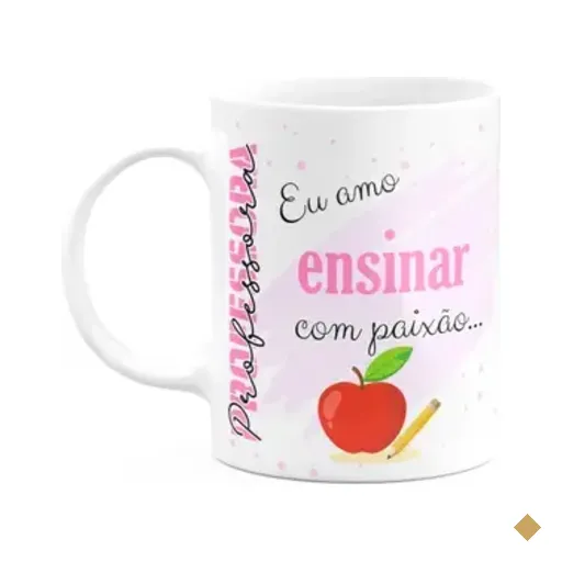 Caneca De Profissões - Sou Professora - 325ml - Branca