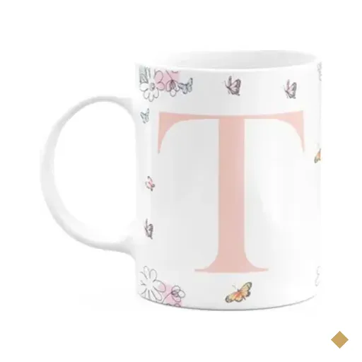 Caneca Especial Mulheres - Inicial Do Nome Letra T