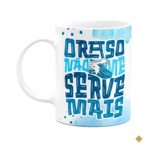 Caneca Religiosa Palavra - O Raso Não Me Serve Mais
