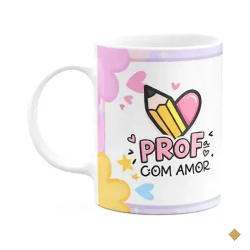 Caneca Professor - Professora Por Amor - Exclusiva Da Melhor