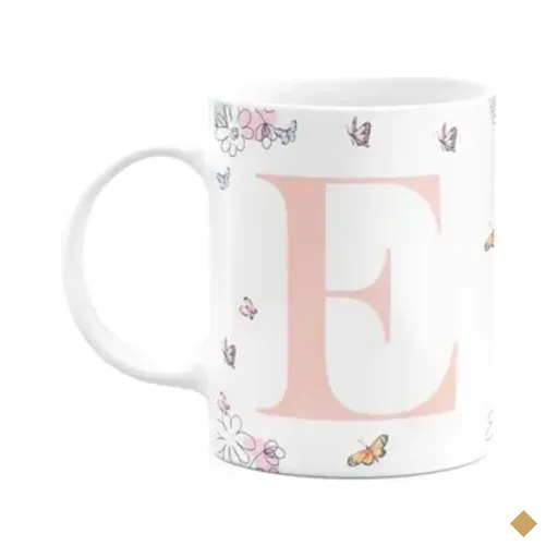 Caneca Especial Mulheres - Inicial Do Nome Letra E