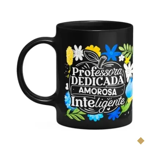 Caneca Da Professora - Dedicada, Amorosa, Inteligente - Ptm3