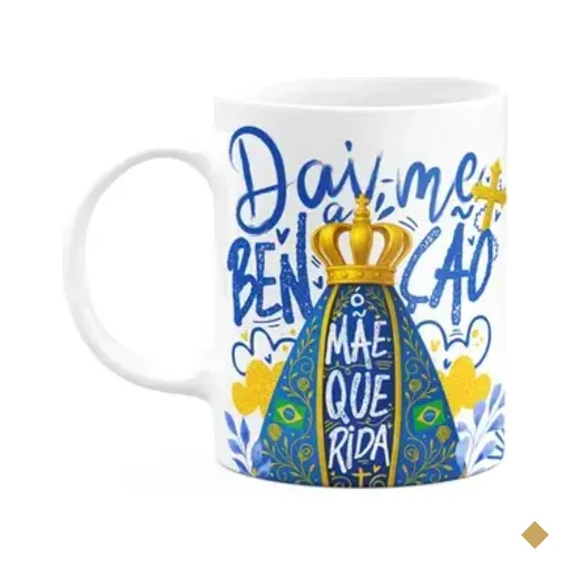 Caneca Religiosa N.s Aparecida - Dai-me A Benção