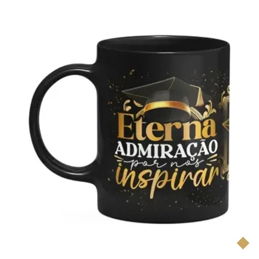 Caneca Formatura Black - Admiração Por Nos Inspirar