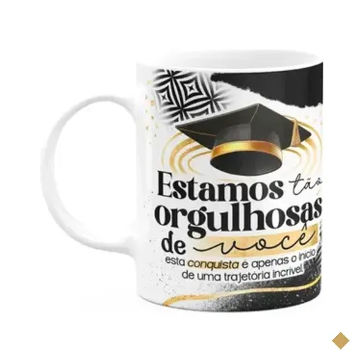 Caneca Formatura G-black - Estamos Tão Orgulhosas De Você