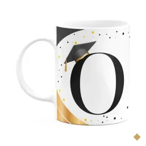 Caneca De Formatura - Inicial Do Nome Letra O - 325ml