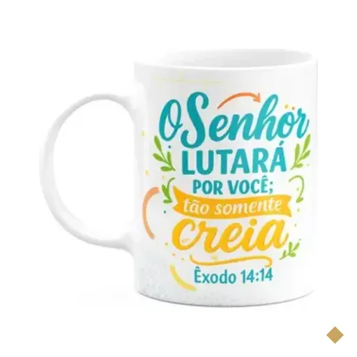 Caneca Religiosa Versículos Bíblicos - Êxodo 14:14