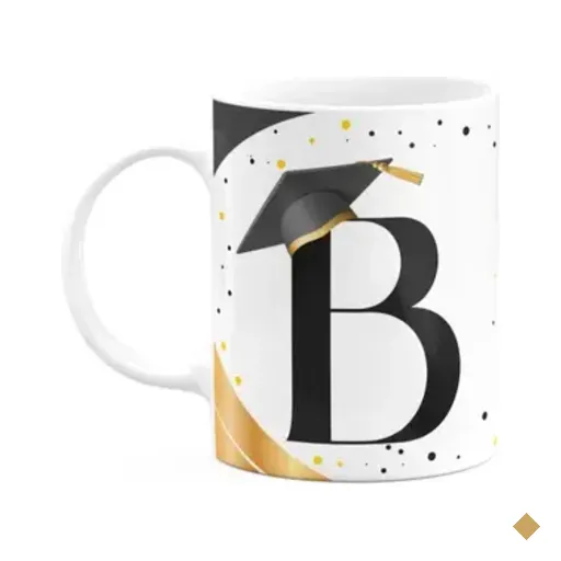 Caneca De Formatura - Inicial Do Nome Letra B - 325ml