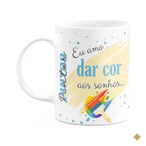 Caneca De Profissões - Sou Pintor - 325ml - Branca