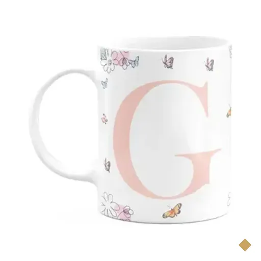 Caneca Especial Mulheres - Inicial Do Nome Letra G