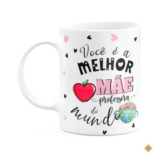Caneca Mães E Profissões - Melhor Mãe Professora Do Mundo