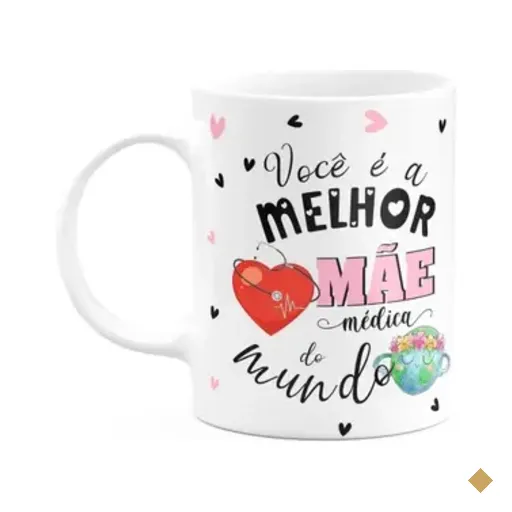 Caneca Mães E Profissões - Melhor Mãe Médica Do Mundo