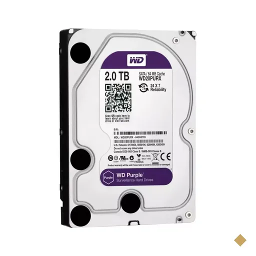 HD Western Digital Purple Series 2TB 5400RPM 64MB SATA 6.0Gb/s WD20PURX
