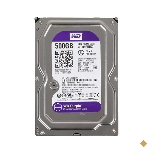 Western Digital Purple Series 500GB 5400RPM 64MB SATA 6.0Gb/s WD05PURX-64E5EY0