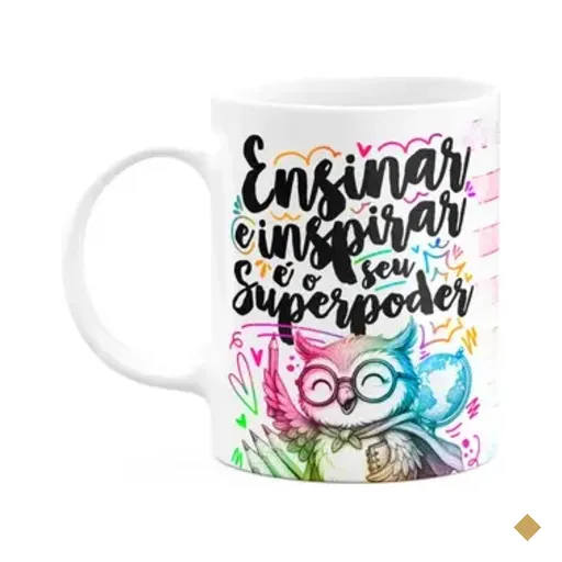 Caneca Professor Coruja - Seu Super Poder - M-colors